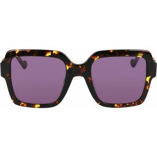 Liu Jo Kvinde LJ748S 220 Solbriller Plast Havana Violet Firkantet