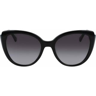 Longchamp LO670S 001 54 Solbriller Kvinder Black - Black - 54mm