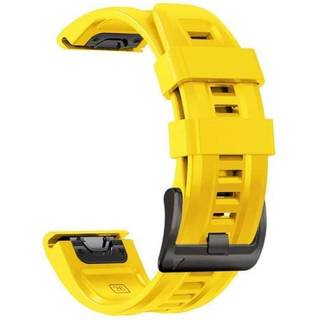 Universal Garmin 22mm QuickFit Tech-Protect Iconband Line Silikone Rem - Gul