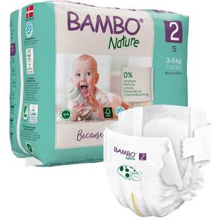 Bambo Nature ECO børne bukseble svanemærket Str. 2 tapeble 3-6 kg