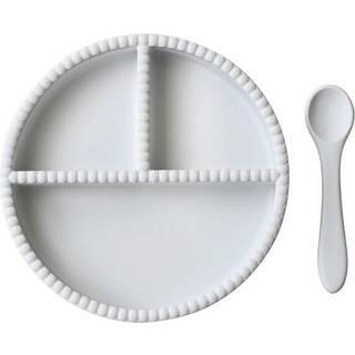 Jack o Juno Little Bubble børneservice 2 dele Glacier grey