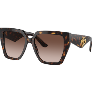 Dolce & Gabbana Kvinde DG4438 502/13 Solbriller Acetat Skildpadde Brun Firkantet Normal Skygge