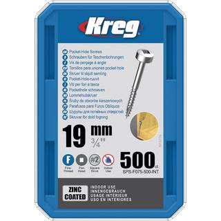 Kreg SPS-F075-500 Skrue 19 mm Pakke med 500