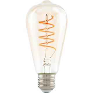 EGLO LED pære ST64 Spiral 4W/822 270 lumen klar 3-trin dæmpbar E27