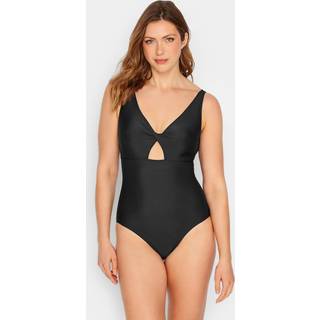 Lts Tall Black Twist Cut Out Swimsuit 10 Lts | Tall Women's Swimsuits