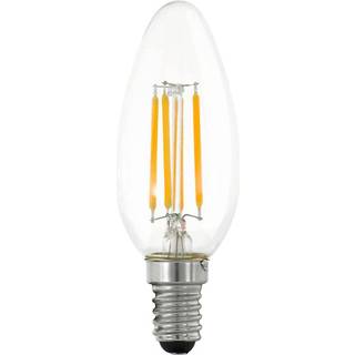 EGLO LED pære C35 Kerte 4,5W/827 470 lumen klar 3-trin dæmbar E14