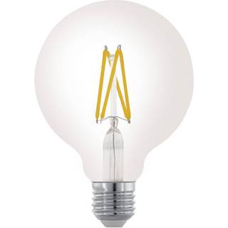 EGLO LED pære G95 Globe 7,5W/827 806 lumen klar dæmpbar E27
