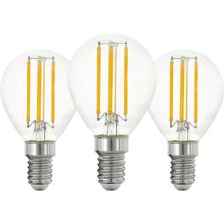 EGLO LED pære P45 Krone 7W/827 806 lumen klar 3-pak E14