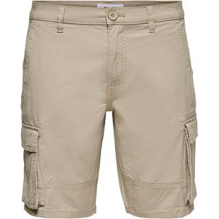 ONLY & SONS Cam Stage Cargo Shorts Chinchilla