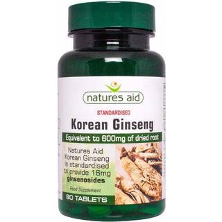 Natures Aid - Koreansk Ginseng 90 Tabletter