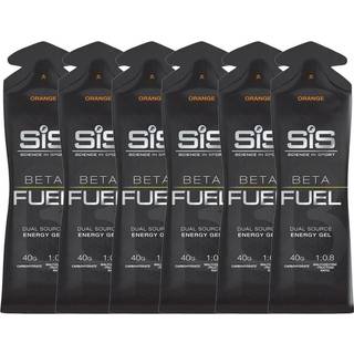 SIS Beta Fuel Gel 6x60ml - Orange Str. Unisex, Energi til løb, Hurtig optagelse