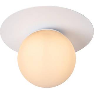 Tricia loftlampe, hvid, Ø 25 cm, glas, 1 lyskilde, E27