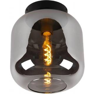 Joanet loftlampe med røgglas, Ø 25 cm