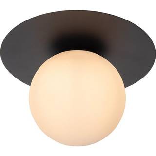 Tricia loftlampe, sort, Ø 25 cm, glas, 1 lyskilde, E27