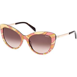 Emilio Pucci EP0191 74F 56 Solbriller Kvinder Rød - Pattern Red Yellow Orange - 56mm