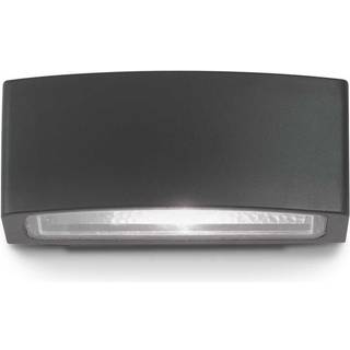 Ideal Lux udendørs væglampe Andromeda sort, bredde 22 cm aluminium