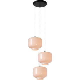 Medine pendellampe, opal, Ø 46 cm, glas, 3 lyskilder, E27