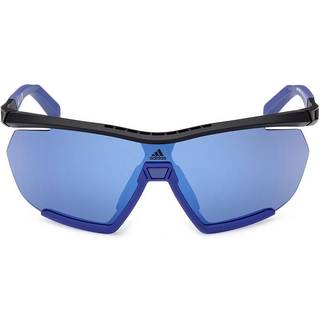 Adidas Sport Unisex SP0072 CMPT AERO LI 05X Solbriller Plast Sort Blå Maske Normal Spejl