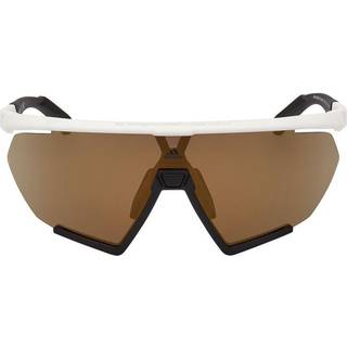 Adidas Sport Mand SP0071 CMPT AERO LI 24G Solbriller Plast Hvid Brun Geometrisk Normal Spejl