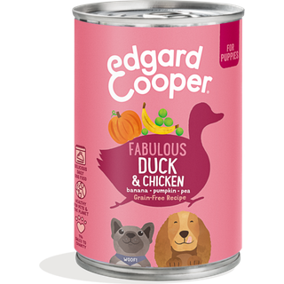 Edgard & Cooper Vådfoder And/Kylling Puppy 400g