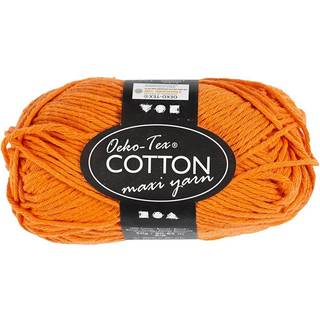 Maxi Bomuldsgarn, 50 g, orange