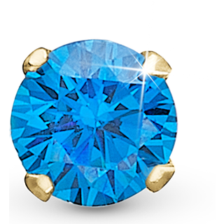 TURQUOISE CZ 1 STK ØRESTIK
