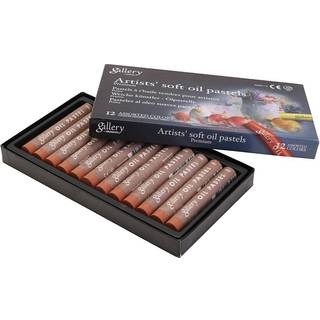 Gallery Oliepastel Brændt Orange - 12 stk. Pakke