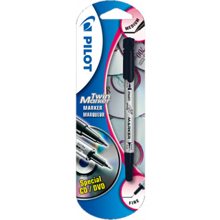 Pilot CD/DVD Marker Twin Black - Skriveredskaber