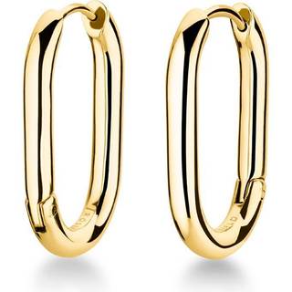 Rosefield JEOLG-J567 Damen-Ohrringe Creolen Oval Goldfarben