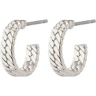Pilgrim JOANNA snake chain hoop øreringe sølvbelagt