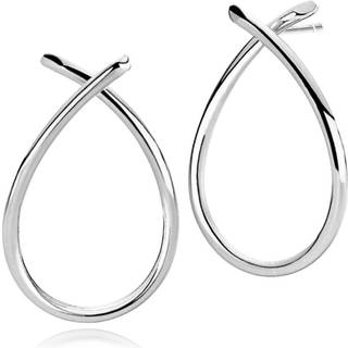 EVERYDAY - Earring stud large shiny silver