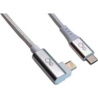 OCHNO USB-C Cable | Angled | DP Video Alt Mode | Male/Male | USB-C - USB-C | 3.1 Gen 2 | Braided | 0
