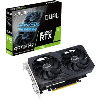 ASUS GeForce RTX 3050 DUAL OC V2 - 8GB GDDR6 RAM - Grafikkort
