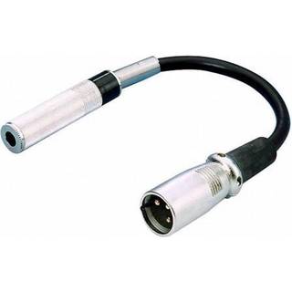 Monacor mono Jack - XLR adapter | 6,35 Jack hun XLR han | 10 cm | PRIS-MATCH