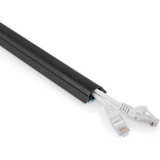 Nedis Kabelkanal med tape - 32 x 13 mm - 0.5 m - Sort