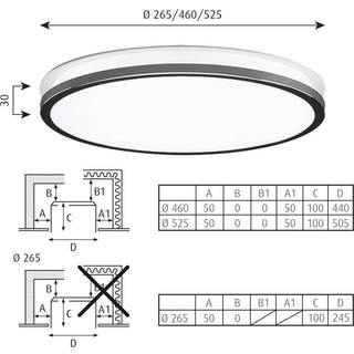 Louis Poulsen AJ Munkegaard Loftlampe Ø46 3000K & Dali/Switch-Dim High Lustre Chrome