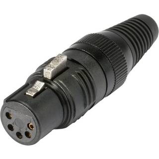 Hicon HI-X5CF-G XLR-stik Tilslutning, lige Poltal: 5