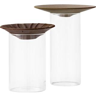 Audo Copenhagen Cresco Propagation vase 2 dele Brun/Klar