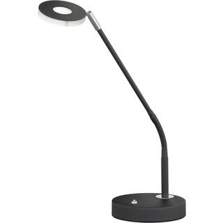 Dent LED-bordlampe, kan dæmpes, CCT, 6 W, sort