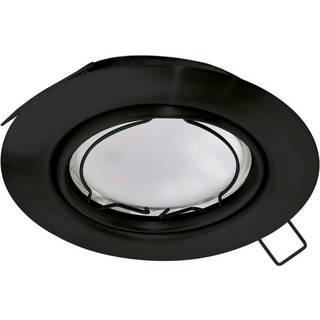 EGLO PENETO indbygningsspot Ø78 mm, LED 4,6W 3000K, sort