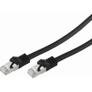 Cat 7 S/FTP LSZH Netværkskabel - Sort - 0.50 m