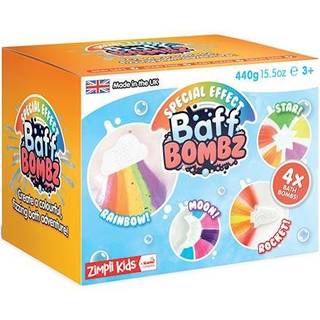 Zimpli Kids Baff Bombz Badebomber Regnbue, Rumskib, Måne & Stjerne