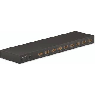 Goobay HDMI Splitter 1 til 8 - 4K/60Hz - Sort