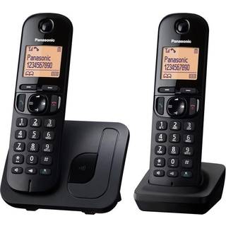 Panasonic KX-TGC212FX - cordless phone with caller ID/call waiting + additional handset - 3-way call capability