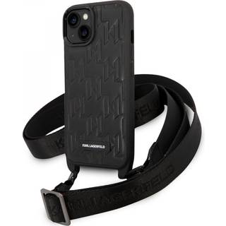 Karl Lagerfeld iPhone 14 Hybrid Cover m. Strop - Sort