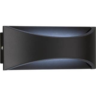 Rio udendørs LED-væglampe, up/down, sort