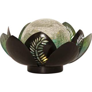 Star Trading - Solar Cell Lighting - Solar Cell Decoration Lilly - Sølv - 12 cm