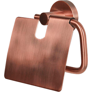 Blue label toiletrulleholder med låg børstet kobber
