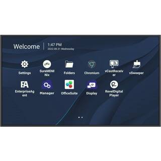 Viewsonic CDE5530 skilte display Digital fladpaneldisplay 139,7 cm (55") LCD 450 cd/m² 4K Ultra HD Sort Indbygget processer Andr