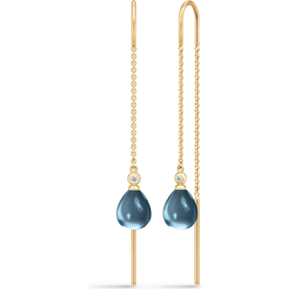 Tasha Chain Earrings London Blue